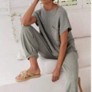 ANRABESS Women Two Piece Short Sleeve Knit Set